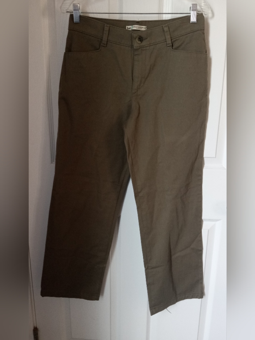 Lee Olive/Tan Straight-Leg Chinos